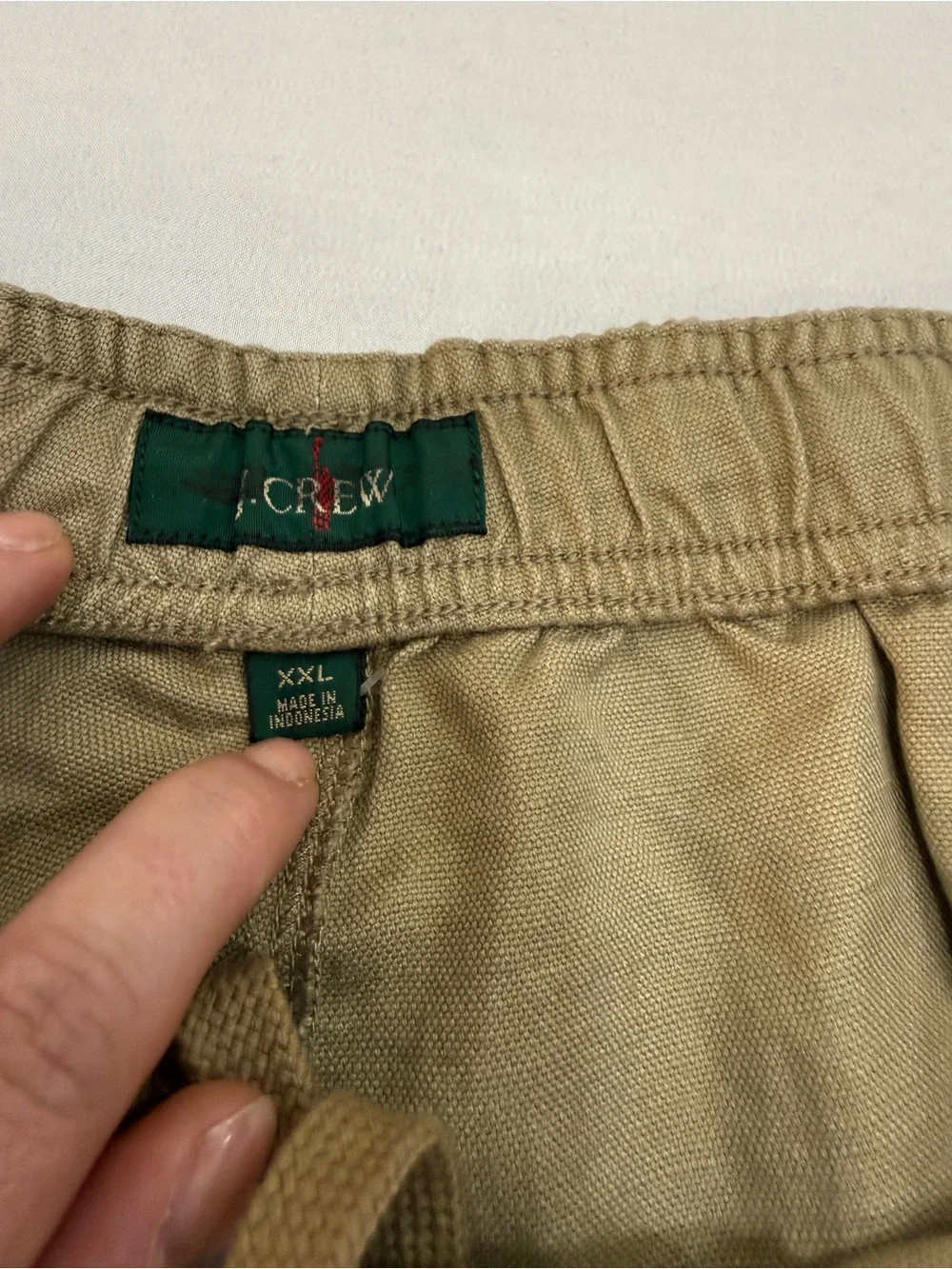 J.Crew Men’s Cotton Linen Khaki Shorts XXL CH204